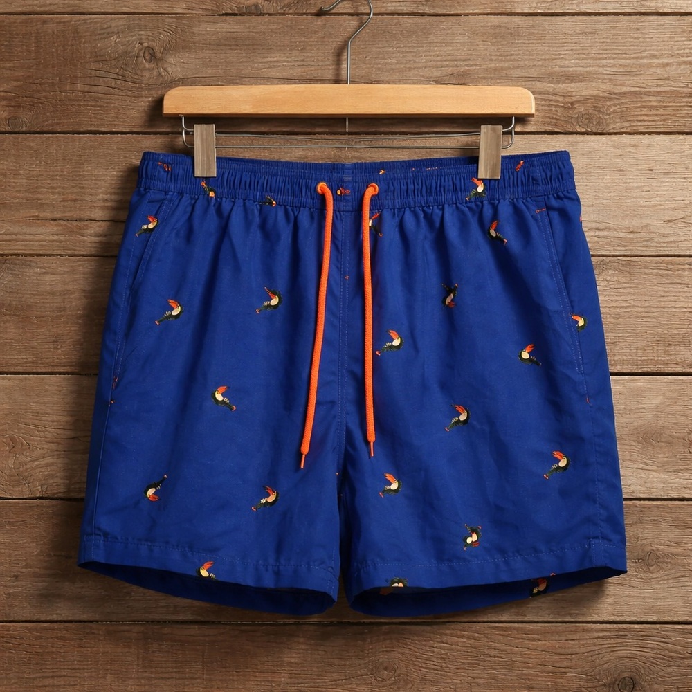 George Size 3X (48-50) Basic Swim Short Toucan Themed